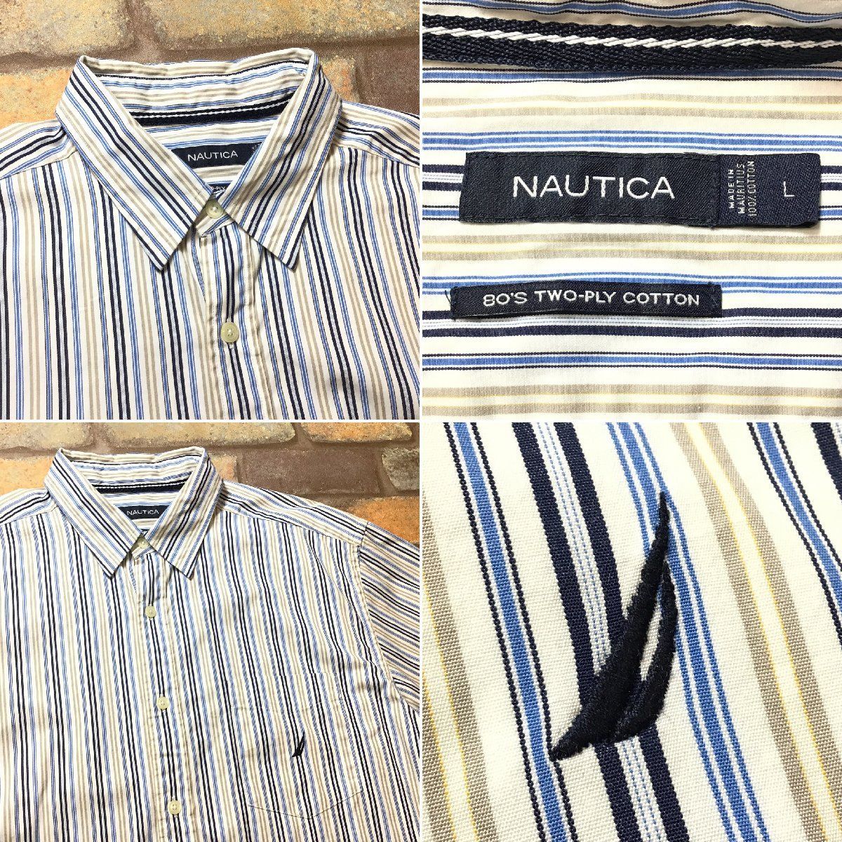 ☆美品☆ME9-274◇USA正規◇良品◇良柄◇【NAUTICA ノーティカ】マルチ 