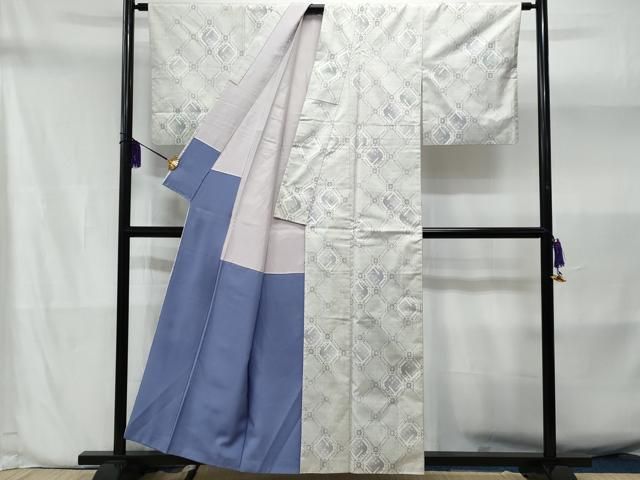 平和屋着物○本場大島紬 白大島 9マルキ 風景文 正絹 逸品 CAAU2227yc