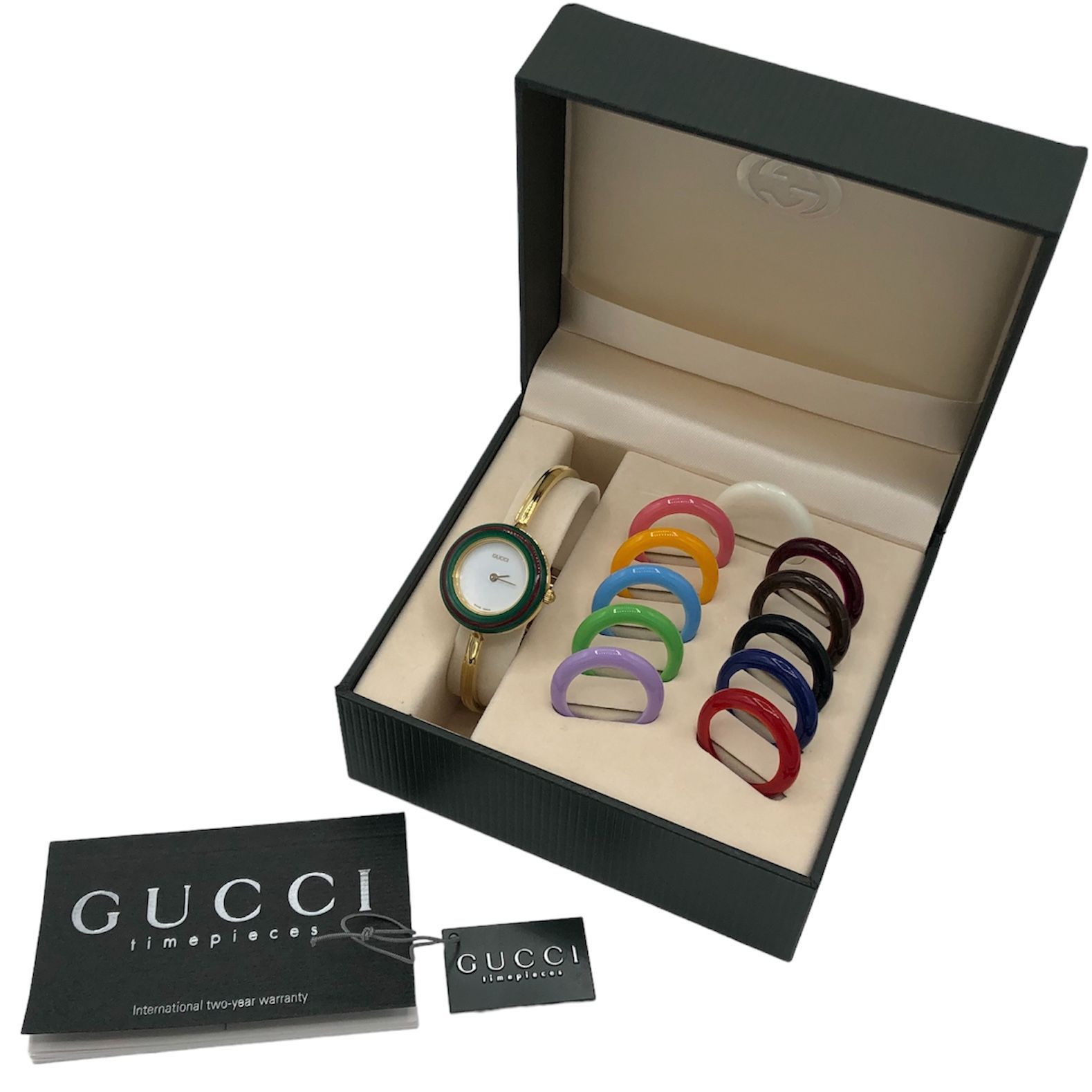 ▽【稼働品】GUCCI/グッチ チェンジベゼル ウォッチ 11/12.2 12色 SS