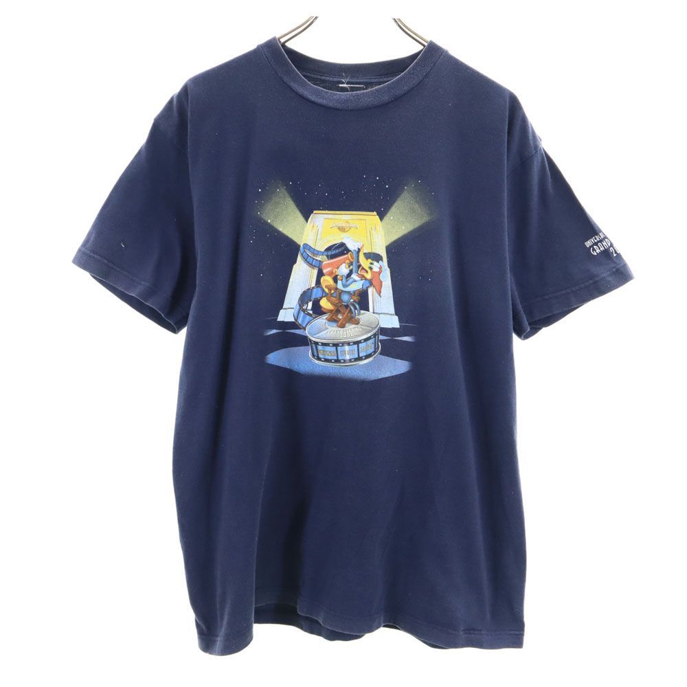 ユニバーサルスタジオジャパン プリント 半袖 Tシャツ ネイビー系 メンズ 古着 【240409】 メール便可