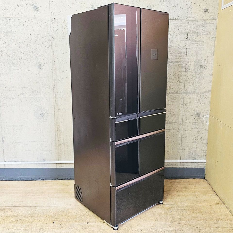 三菱 ノンフロン冷凍冷蔵庫 MR-MX46E-ZT形 2019年製 455L 6ドア 動作 