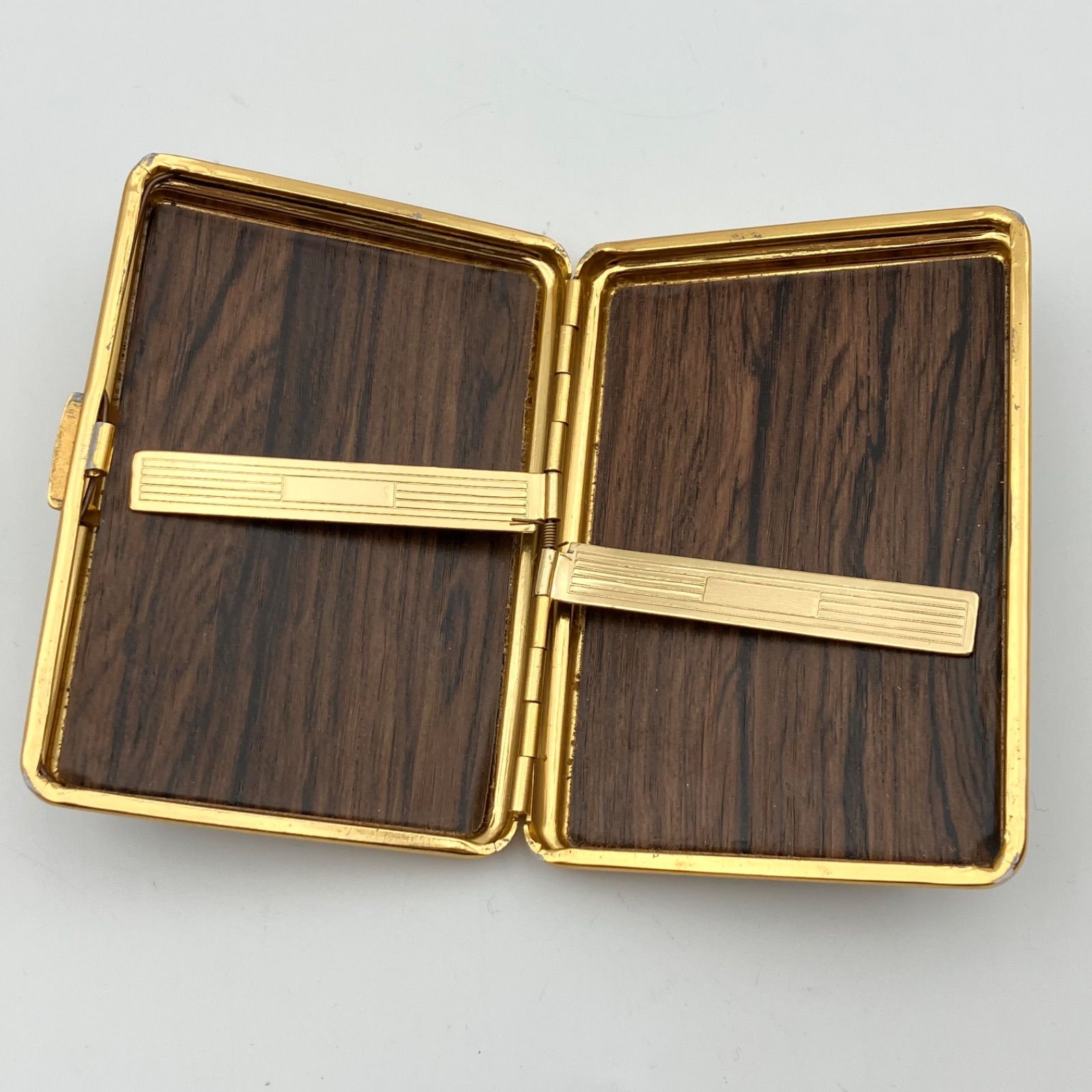 ♦稀少レアゴールデンバット オーストリッチタバコケース ビンテージ○HALF AND HALFメタルタバコケース○240212k8-bxs