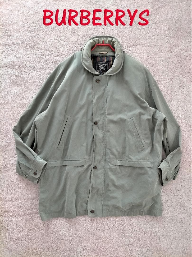モデル BURBERRYS バーバリー フード付き ミリタリーコート