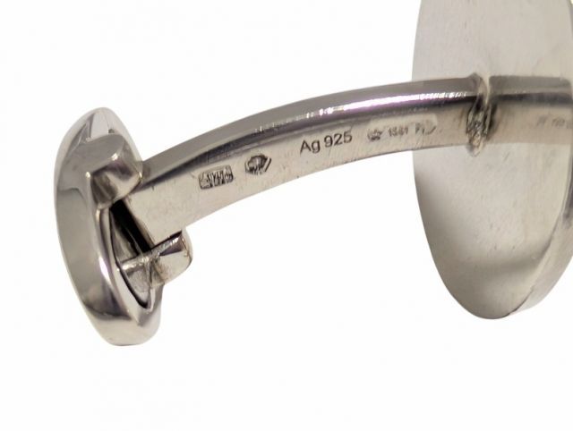 グッチ カフス クレスト 紋章 SV925 シルバー カフリンクス 銀製