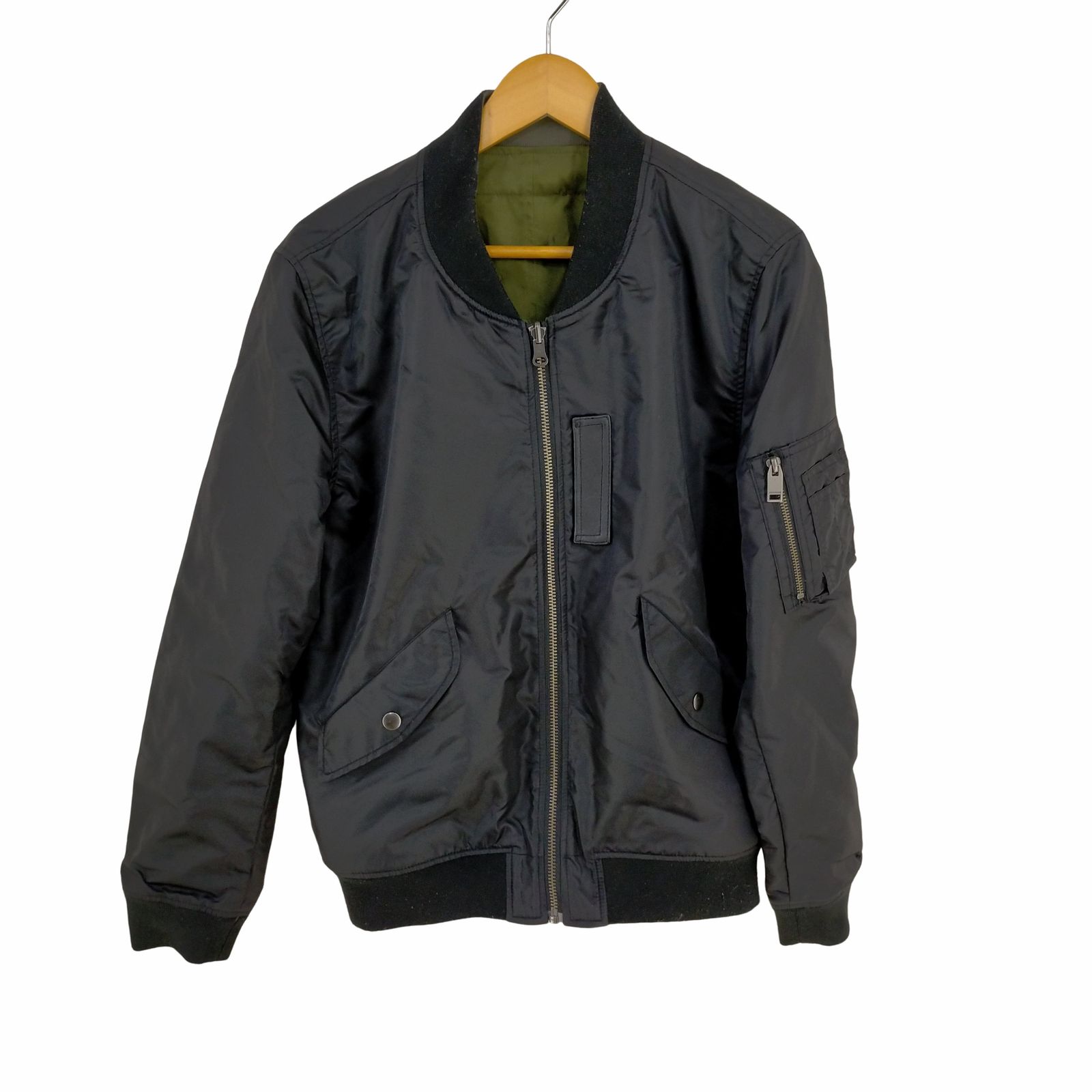 ジャックローズ JACKROSE MA-1 FLIGHT JACKET / ゴートレザー切替 リバーシブルMA-1ジャケット メンズ JPN：5 