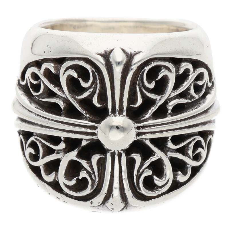 クロムハーツ CLASSIC OVAL|クラシックオーバルクロス シルバーリング メンズ 20号