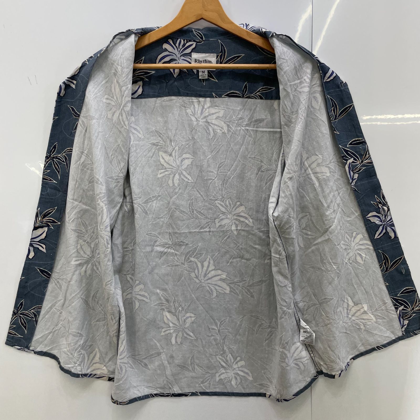 アロハシャツ 総柄 レーヨンシャツ 半袖 シャツ ボタンダウン