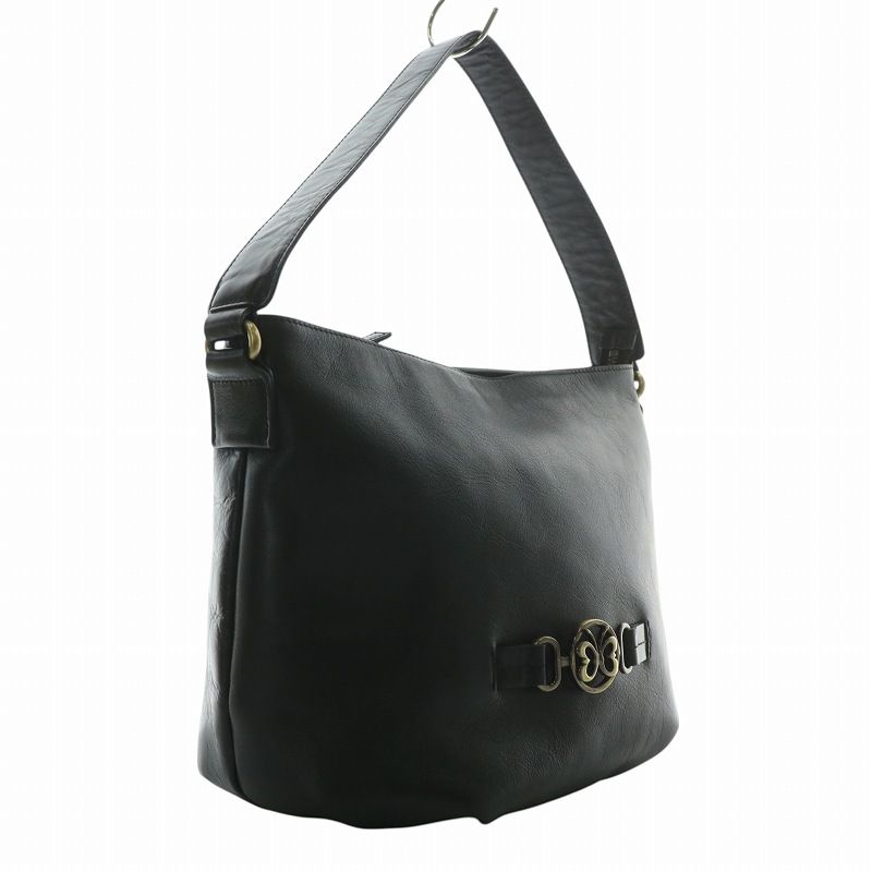 HANAEMORI ショルダーバッグ B35110 ブラック ブラック レザー製 Butterfly スモールハンドバッグ | Marni