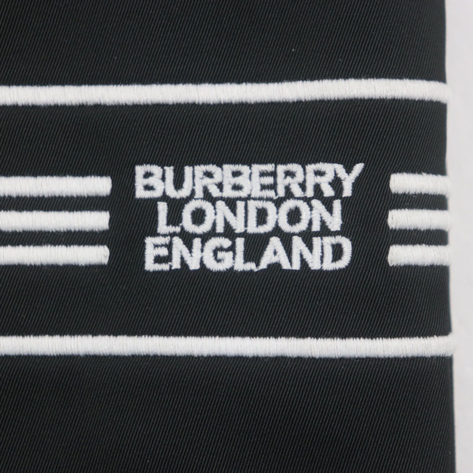 ★関税込み・送料無料★ バーバリー ロゴ刺繍 ジャケット BURBERRY】関税込☆EKD刺繍入り ジャケット ブラック
