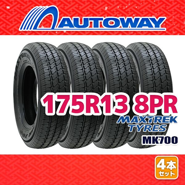 AUTOWAY 175R13 サマータイヤ MAXTREK MK700 13インチ 4本セット 夏タイヤ オートウェイ