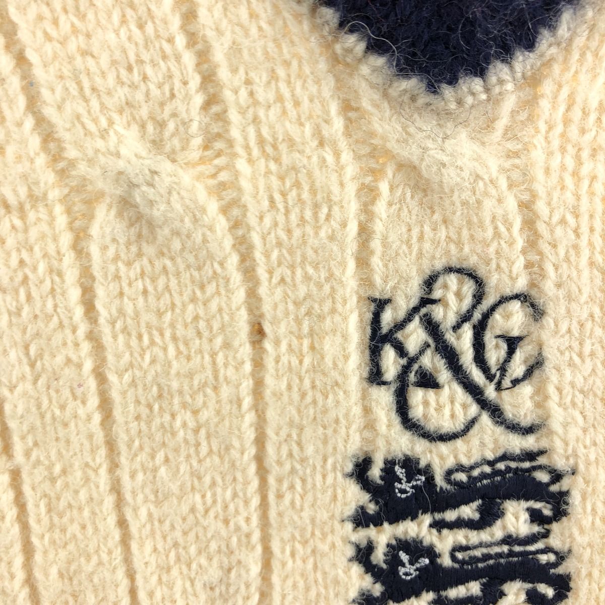 古着 KENT&CURWEN ケーブル編み チルデンニットセーター レディースL 