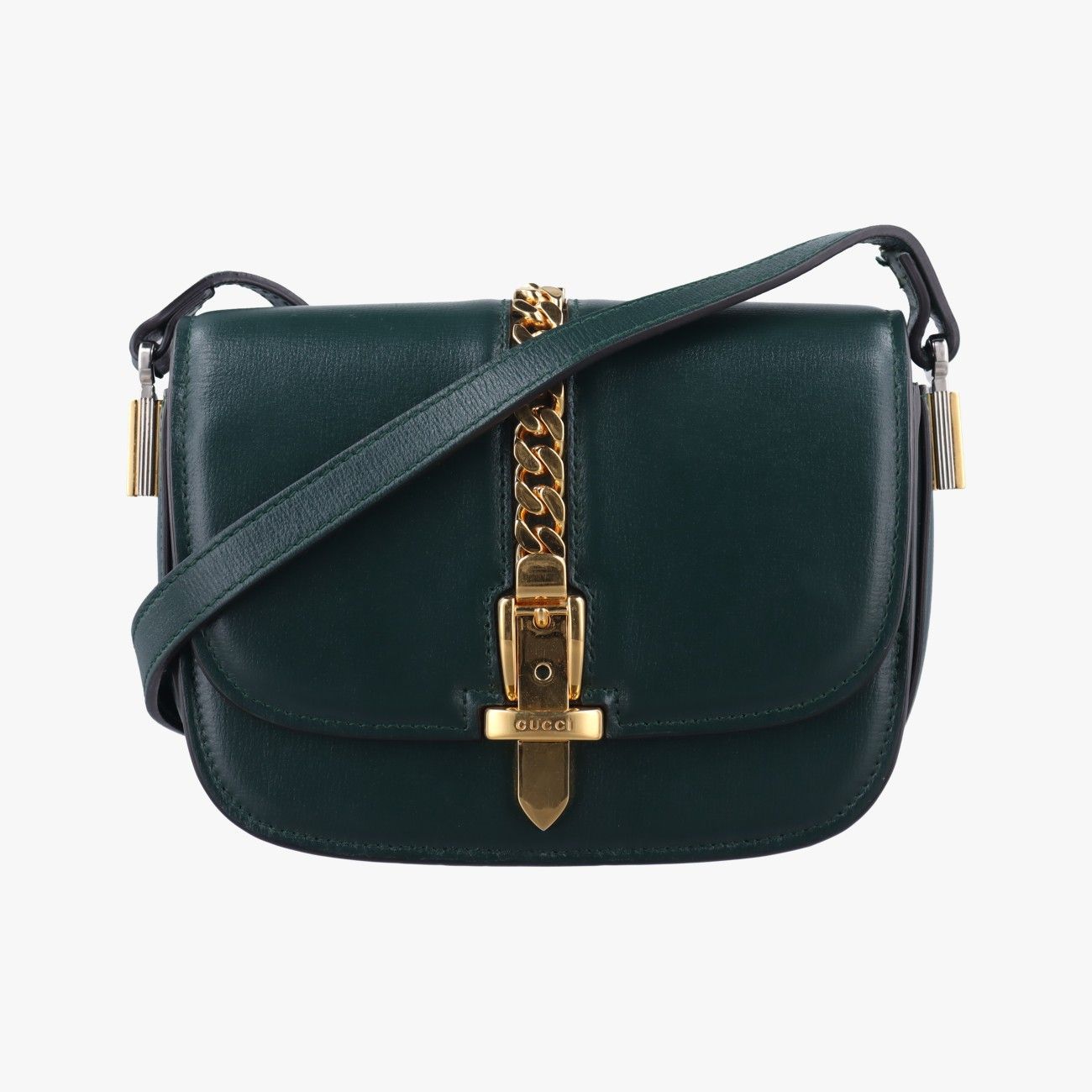 グッチGucciシルヴィ 1969グリーンレザー615965C032906287