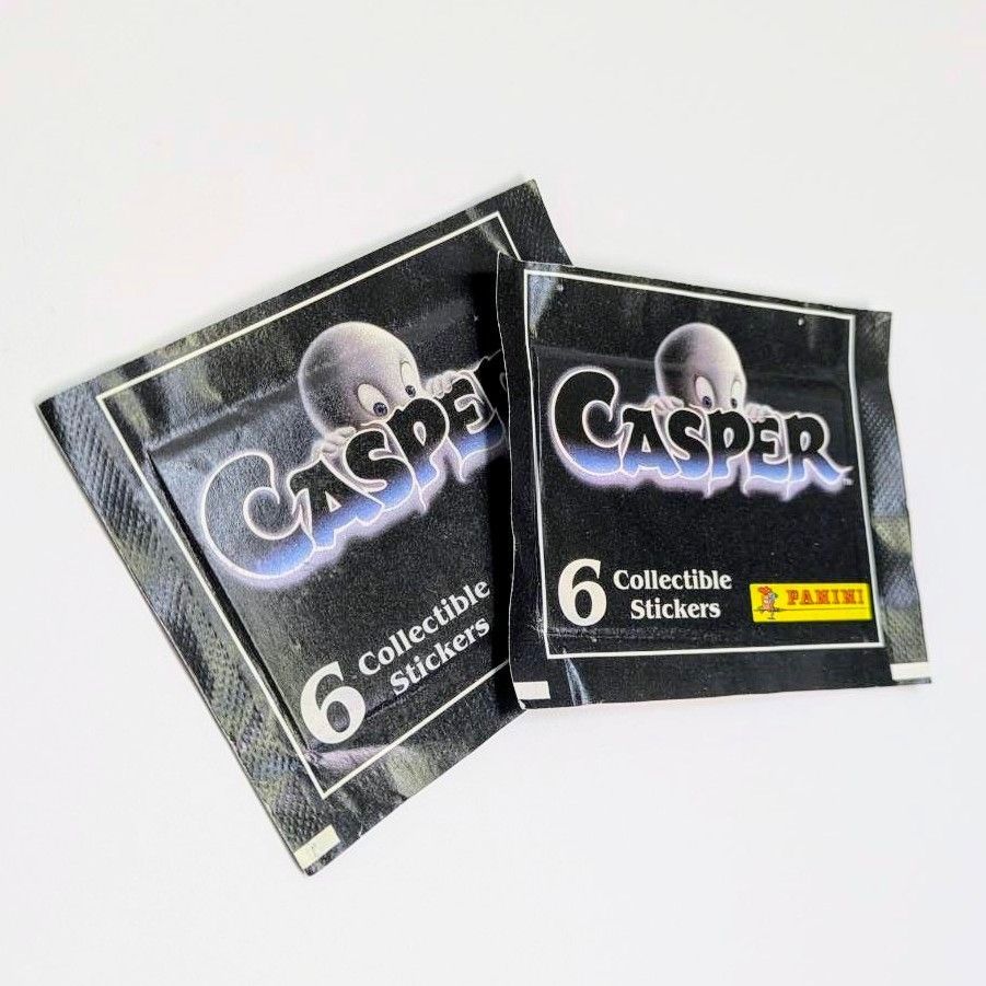 再入荷！1995年製 PANINI【送料無料！ Casper ( キャスパー ) 6 Collectible Stickers ...