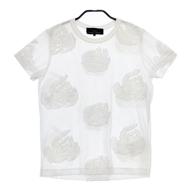 tricot COMME des GARCONS TD-T201 花モチーフ 半袖Tシャツ