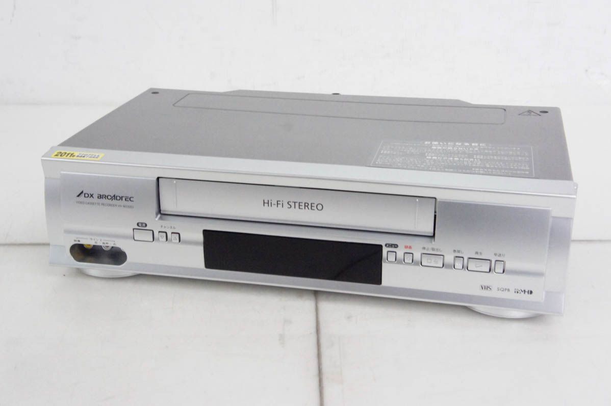DXアンテナ VHSビデオカセットレコーダー ビデオデッキ VH-M330E2 DX BROADTEC リモコン付き