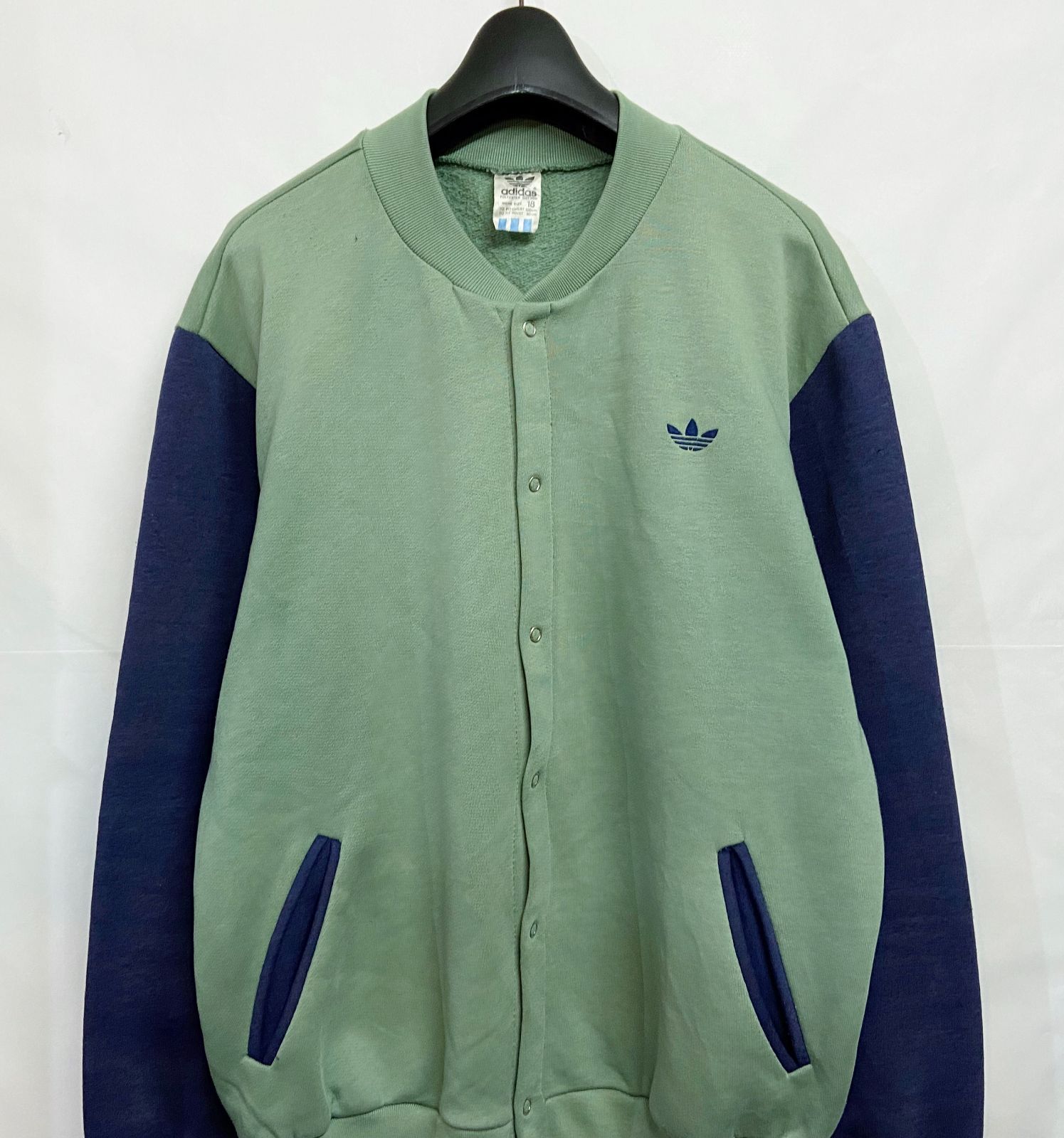 70s 80s ヴィンテージ adidas｜アディダス スウェット カーディガン 