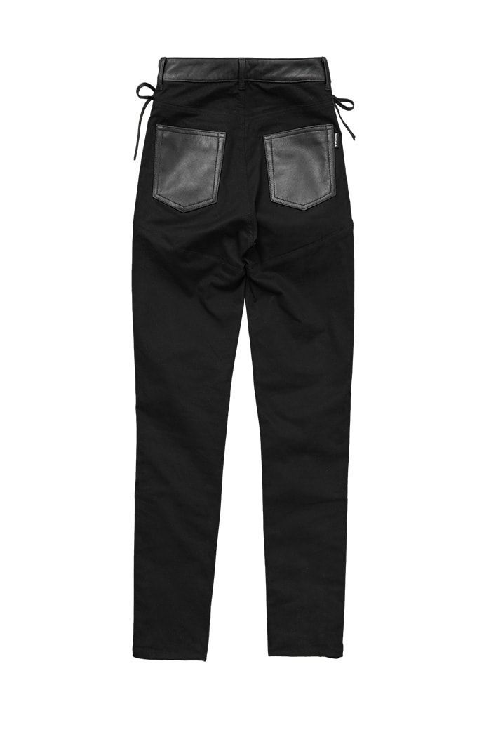 ロッソスタイルラボ ROP-62 ブラック レディース M L サイズ レースアップレザーパンツ オールシーズン着用