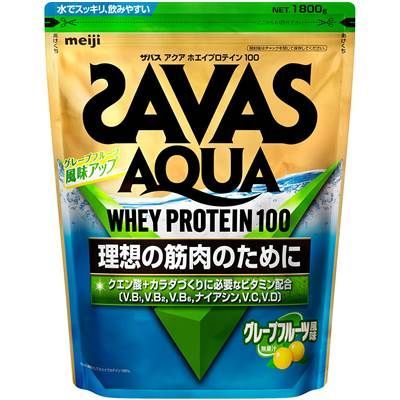 ザバス SAVAS プロテイン アクアホエイ グレープフルーツ 1800ｇ 2631688 ★14410