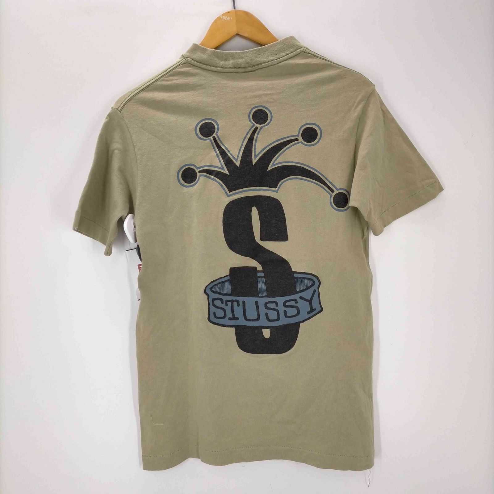 ステューシー Stussy OLD STUSSY 黒タグ USA製 クラウン 両面プリントT