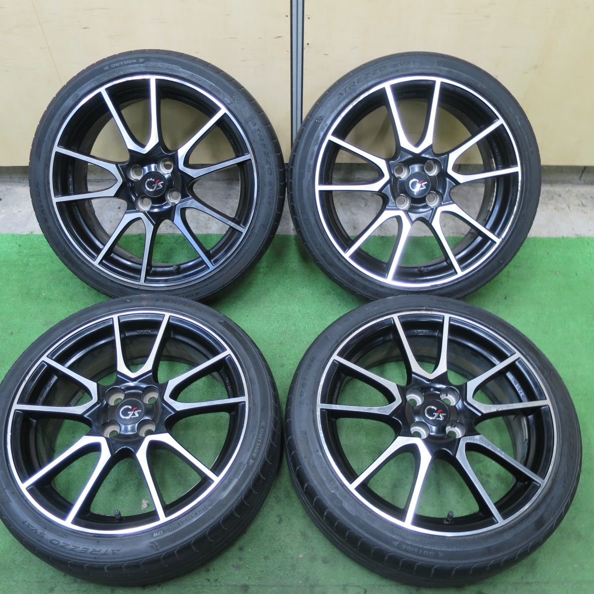 4本価格 トヨタ アクア G s 純正 195 45R17 サイルン ATREZZO SVA1 17インチ PCD100 4H 5091704TTノ