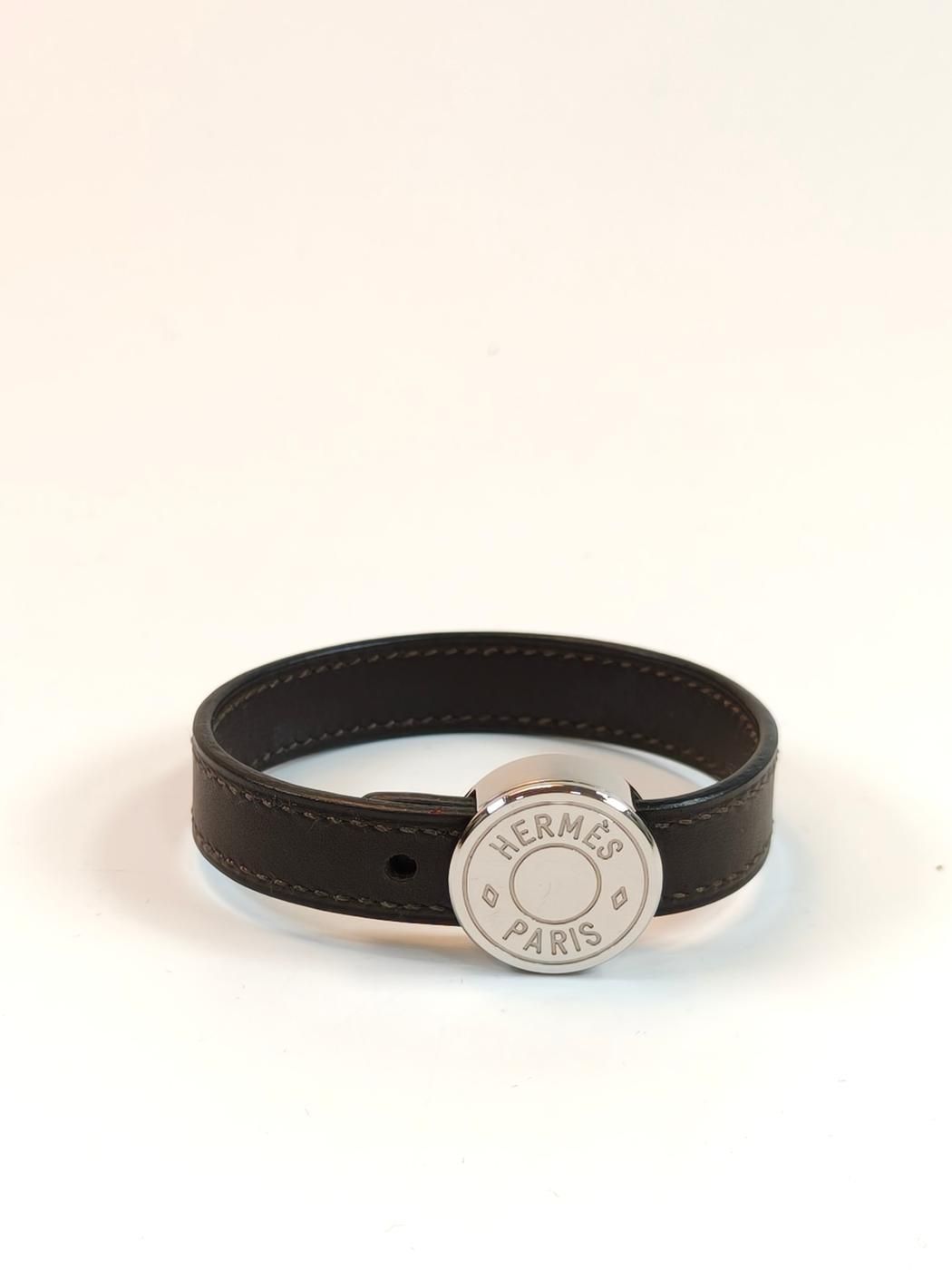 HERMES エルメス セリエ ルーピング ブレスレット シルバー金具