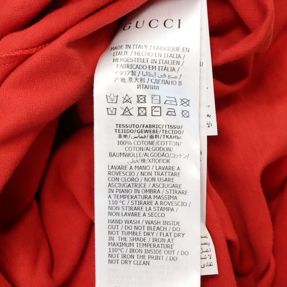 GUCCI キッズ　ロゴTシャツ　グッチ　サイズ6と5 100〜110 チルドレンズ〕GUCCI ロゴ コットン Tシャツホワイト コットン