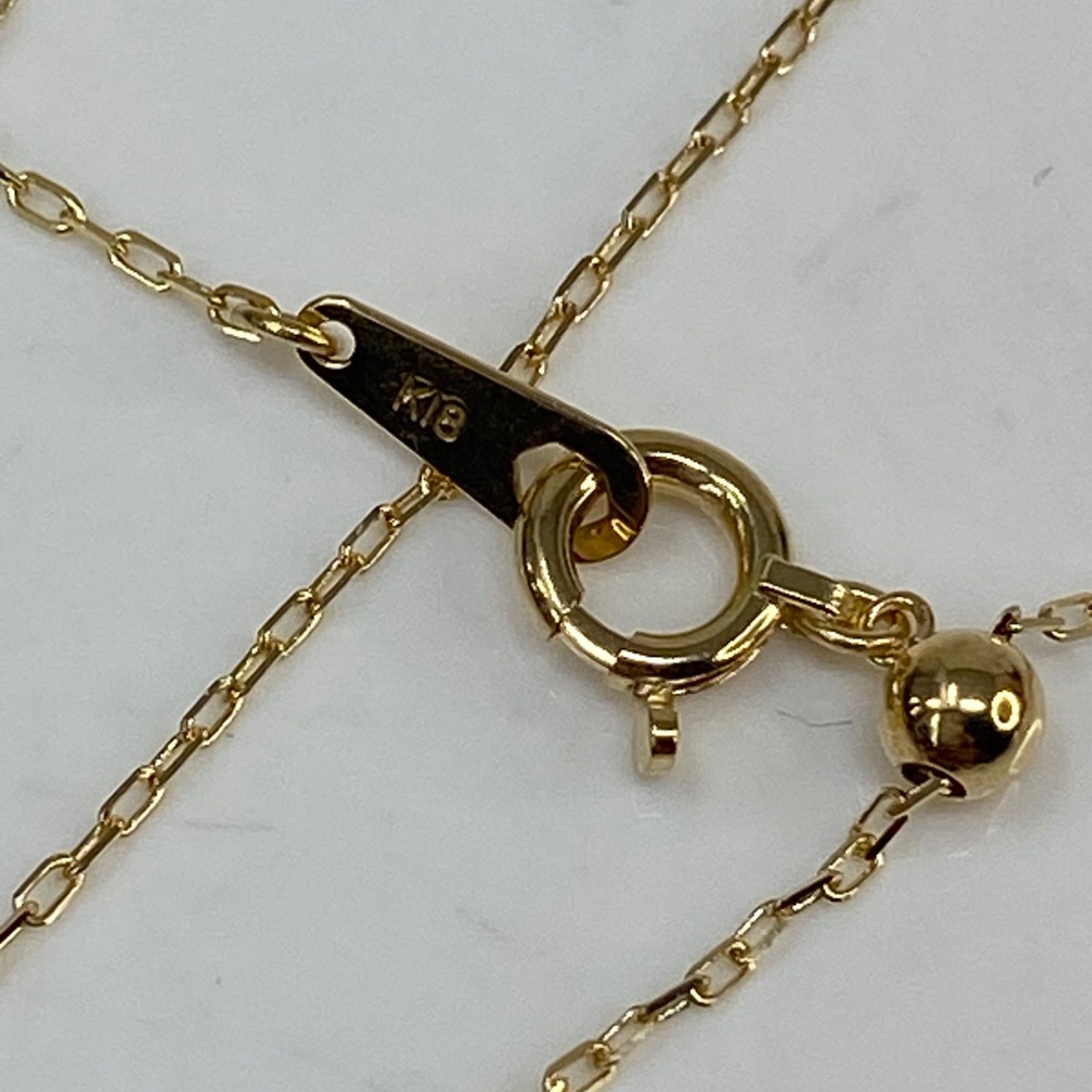 K18YG AU750 18金 天然エメラルド 0.08ct ネックレス 【公式通販】