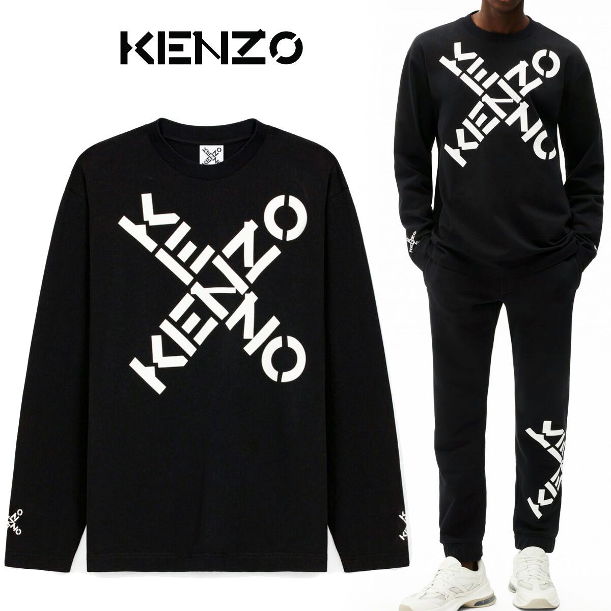 KENZO Sport Big X ロンT ロングスリーブ XL ブラック 黒 2 KENZO