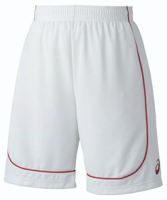 asics アシックス GAMEPANTS ホワイトxレッド M XB7614 123 | スポーツ用品 スポーツ グッズ ツール アクセサリー 雑貨 小物 使いやすい バスケットボール 衣類 レディース メンズ M ボトムス パイル 