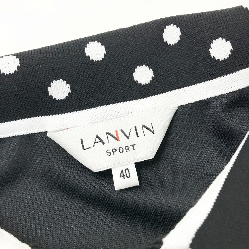 40 極美品　LANVIN SPORT ランバンスポール　半袖ジャケット　ゴルフ 40 極美品 LANVIN SPORT ランバンスポール 半袖ジャケット ゴルフ