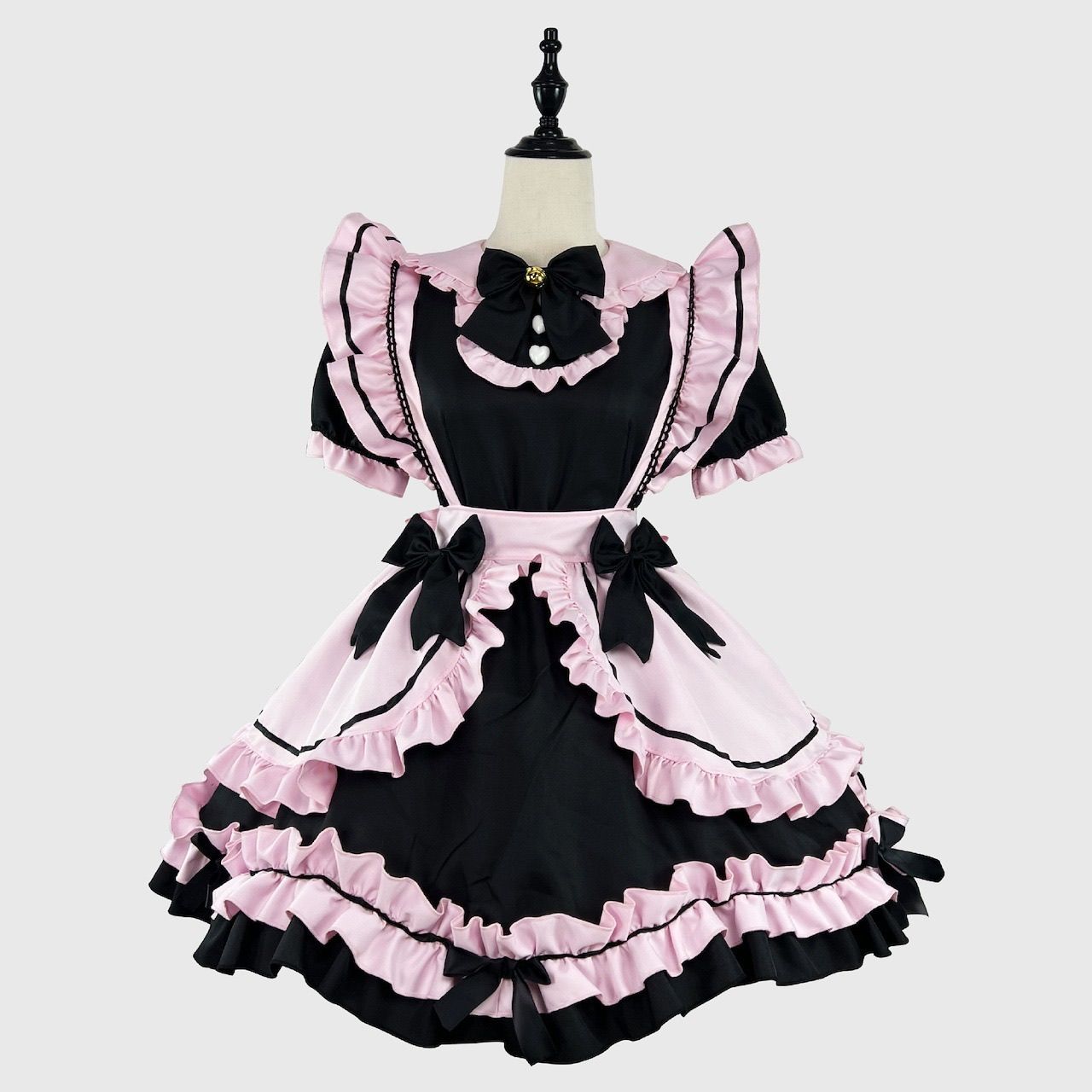 アウトレット♡【2XL〜5XLサイズ】メイド服 ピンク ハロウィン 仮装