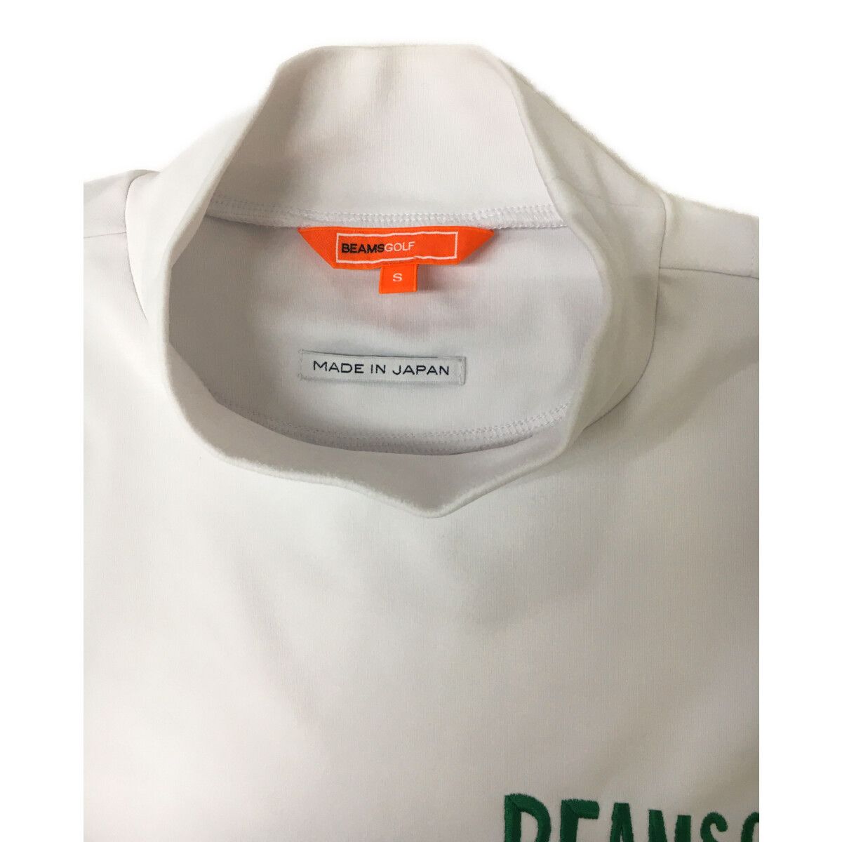 新品未使用　ビームス　ゴルフ　半袖　ハイネック　シャツ　メンズ　Lサイズ 中古 メンズ ビームスゴルフ BEAMSGOLF 半袖シャツ S 白