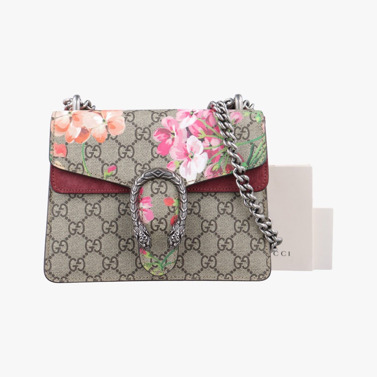 グッチGucciディオニュソスベージュ×レッド×マルチカラーPVCコーティングキャンバス × スエード421970C022092610