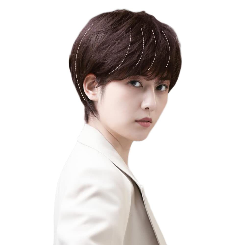 ウィッグ ボブ 人毛100％ フルウィッグ かつら 女性 P-Z レディーズ wig 自然 小顔 日常 耐熱 ヘアネット 付き