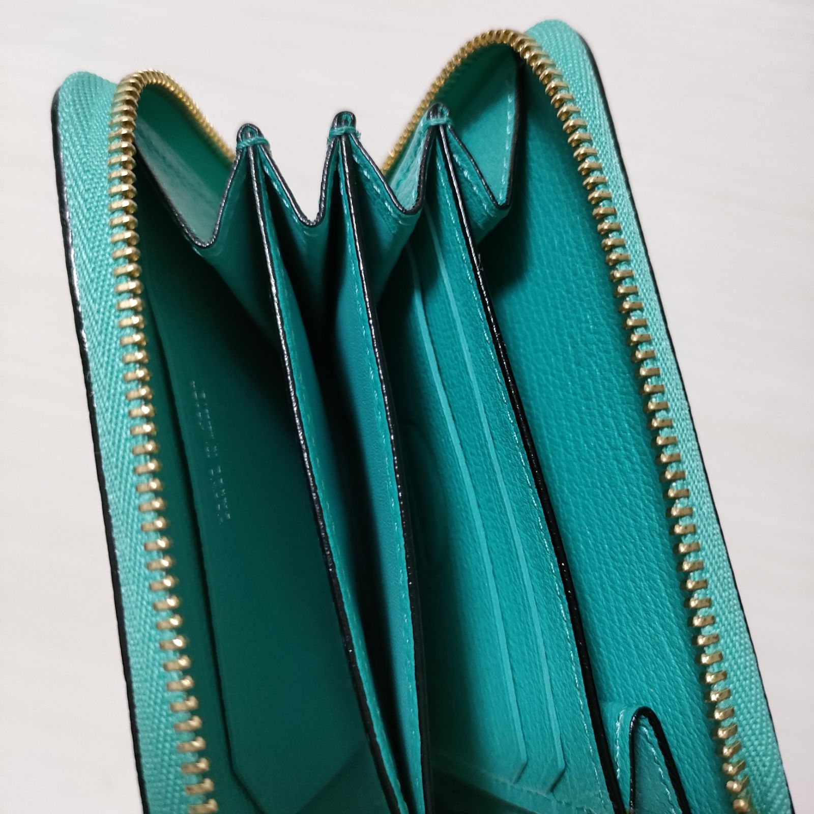 ラルコバレーノ ラウンドジップ ウォレット/財布 ターコイズ系 - メルカリ 