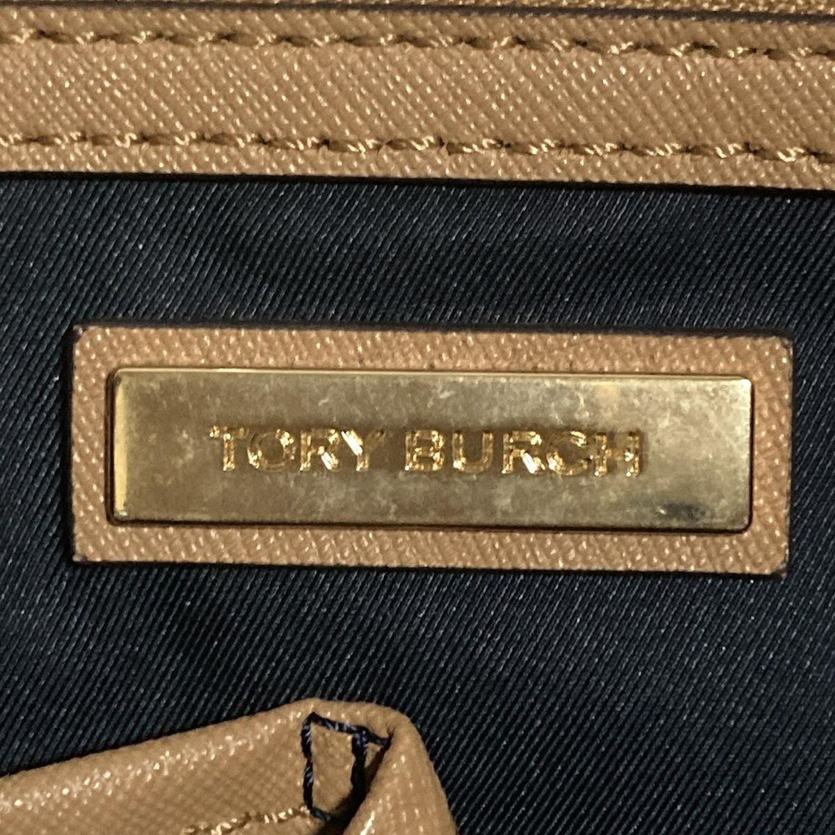 TORY BURCH トリーバーチ トートバッグ - ライトブラウン レザー DECORATOM_COM_BR