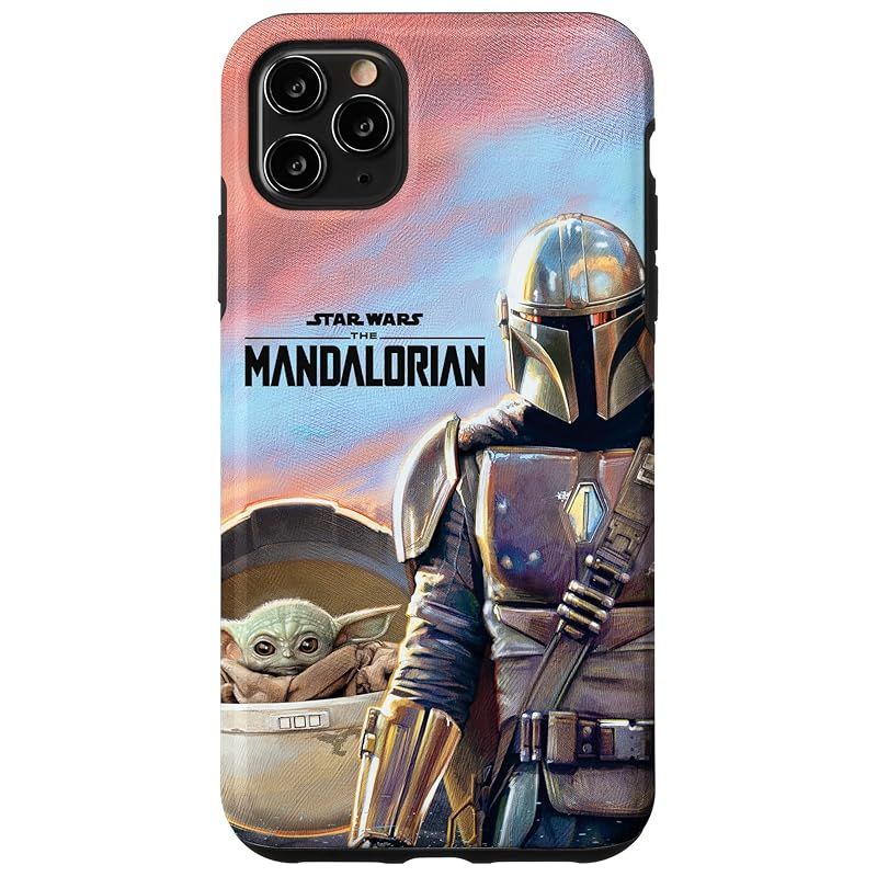 新品　iPhone 11 Pro Max スター・ウォーズ マンダロリアン ザ・チャイルド 絵画 スマホケース