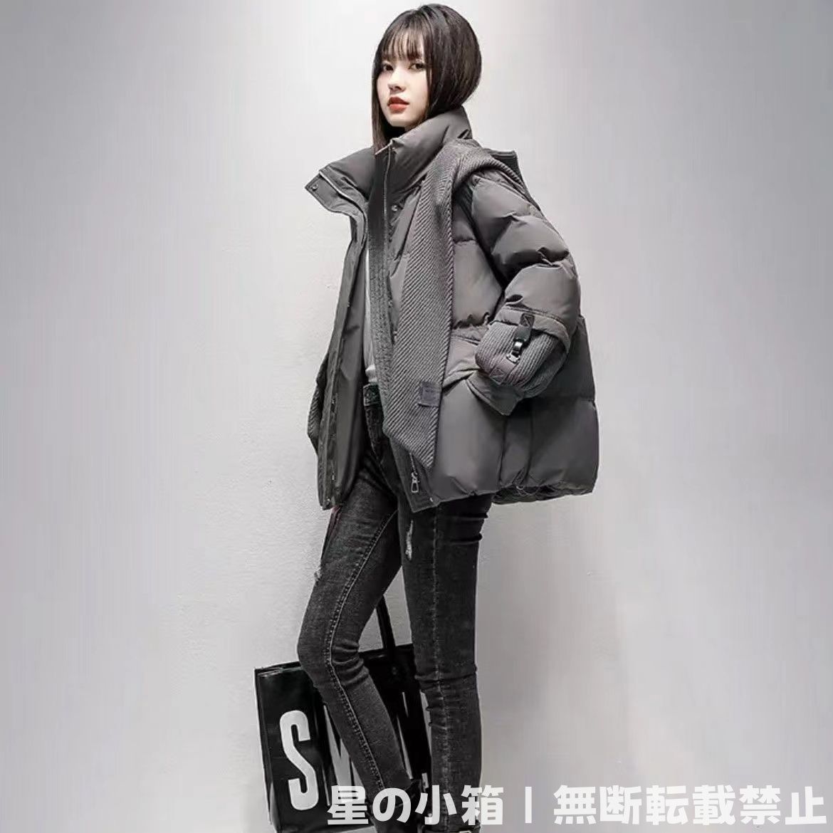 新品未使用 2024年新発売 ショート丈ダウンジャケット レディース 厚手 