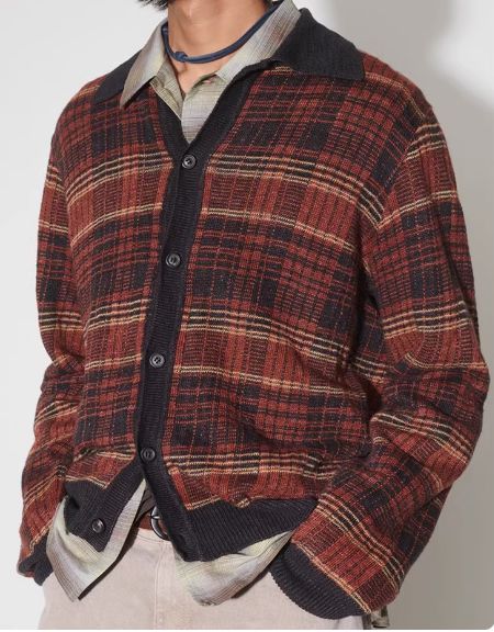 Our Legacy 24SS Eveing Poloハンマーチェックのニット