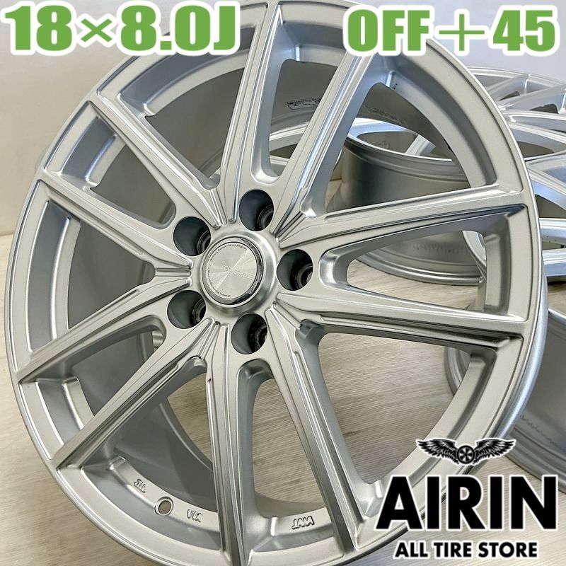 18インチ アルミ ブリヂストン製 ECO FORME エコフォルム 4本セット アルティス レガシィアウトバック カムリ カムリハイブリッド カローラクロス GR ヤリス アルミホイール アルミホイール ホイール 社外ホイール ホイール