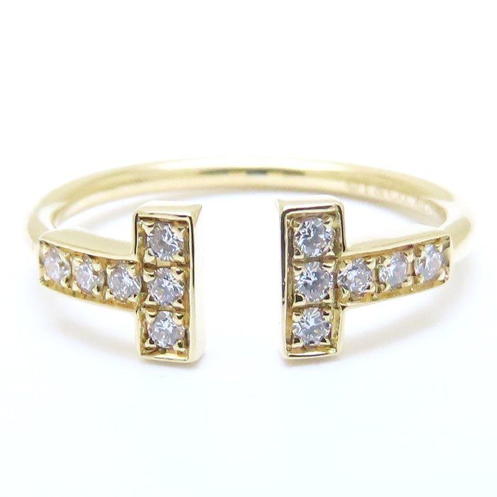 TIFFANY&Co. ティファニー Tワイヤー リング 指輪 ダイヤモンド 12号