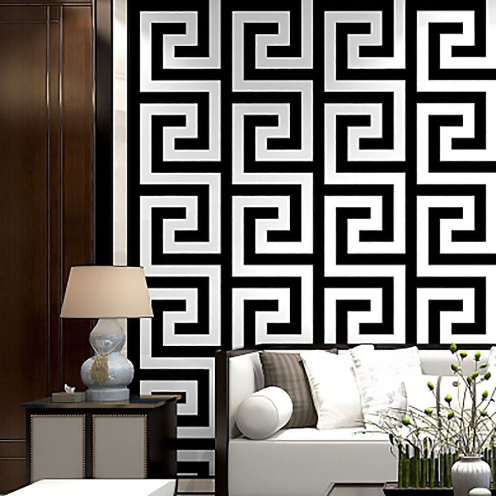 壁紙 3本セット モノクロ ホワイトブラック モノトーン 53cm×950cm