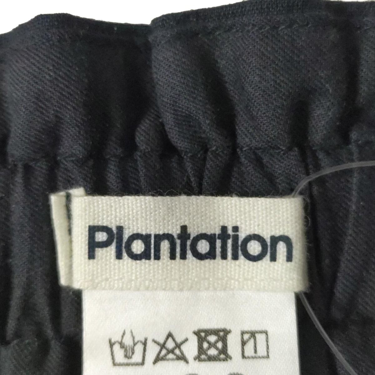 Plantation プランテーション ロングスカート サイズM レディース - ダークネイビー×白 マキシ丈 ドット柄 SIROKUMA-CORPORATION_COM