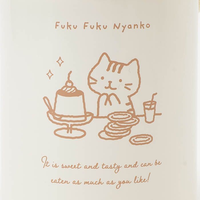 2月26日入荷予定 Fuku Fuku Nyanko スイーツカフェ ペットボトルクラー ふくふくにゃんこ 水筒 保温 500ml 600ml クーラーボックッス 学校 会社 ピクニック キャンプ  プレゼント 猫 ねこ ネコ お弁当 ランチ 猫の日
