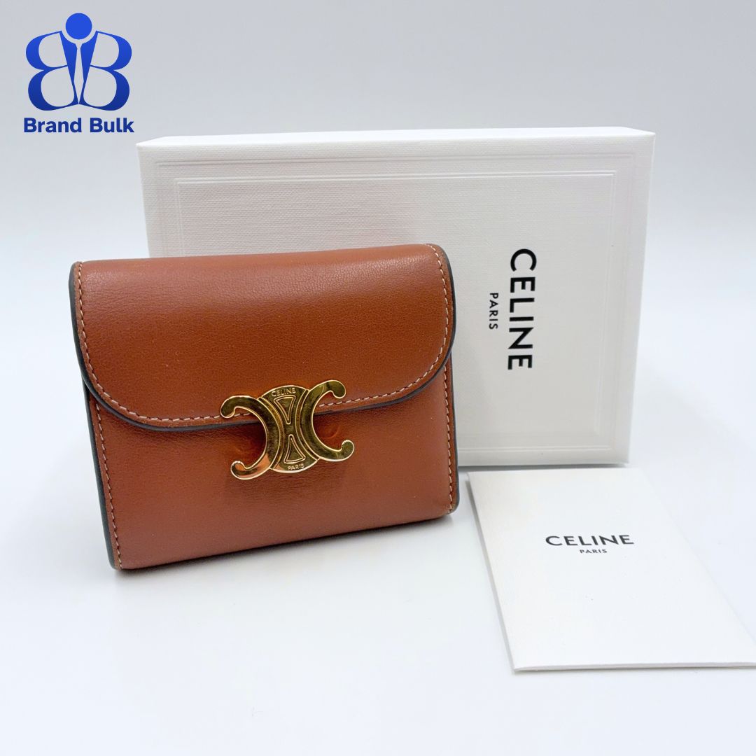 美品CELINE トリオンフ スモール 極美品CELINE 三つ折り財布 美品CELINE トリオンフ スモール 極美品CELINE 三つ折り財布