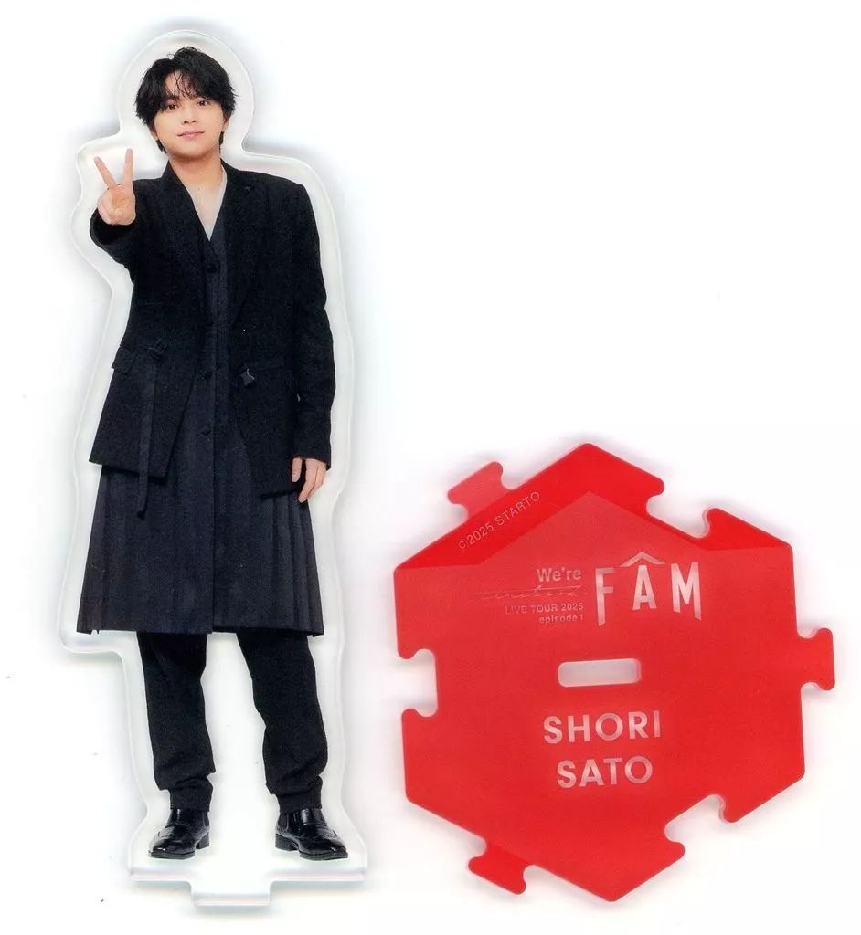timelesz FAM ツアーグッズ　佐藤勝利　アクリルスタンド　ペンライト 中古】アクリルスタンド・アクリルパネル 佐藤勝利 アクリル