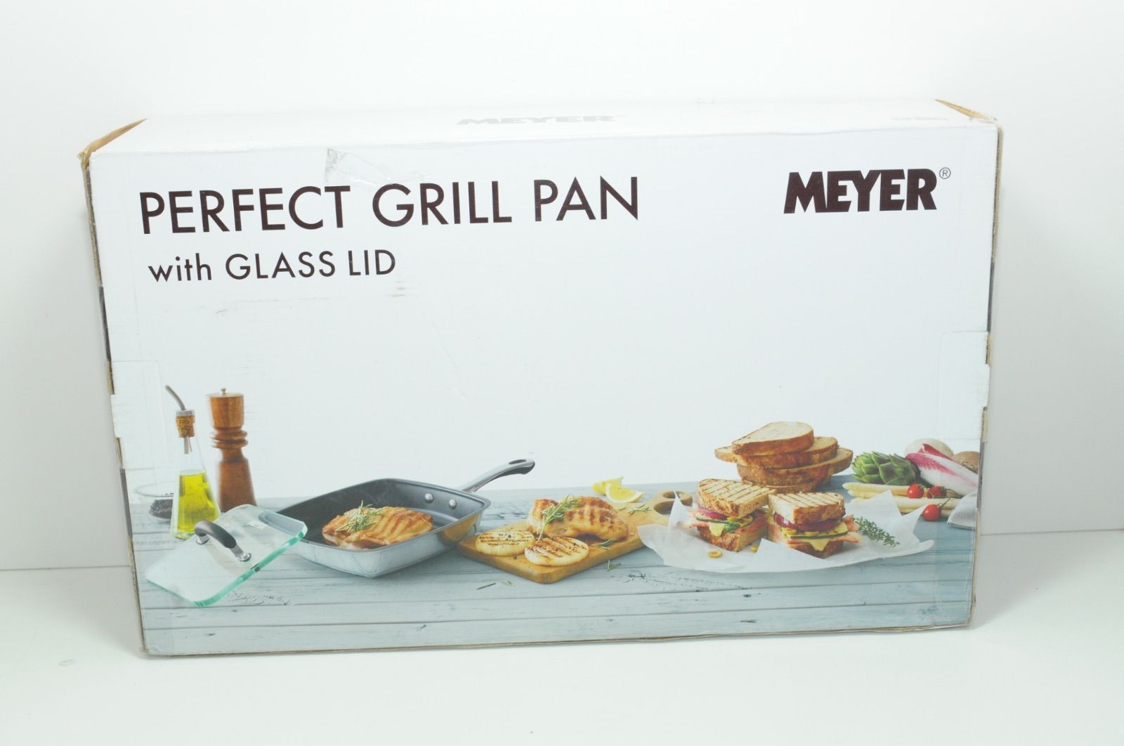 マイヤー グリルパン ガラス蓋付き MEYER スクエアグリルパン ガラス蓋