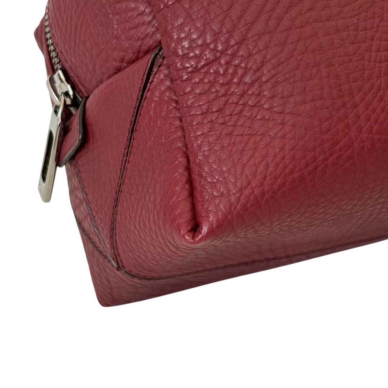 TOD’S トッズ ポーチ 赤系 ボルドー ビックポーチ レザー レディース TOD'S トッズ ポーチ 赤系 ボルドー ビックポーチ レザー