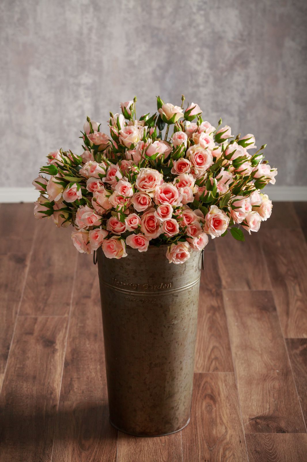 造花(フェイクフラワー)　薔薇　バラ　ベビーピンク　インテリアにおすすめ
