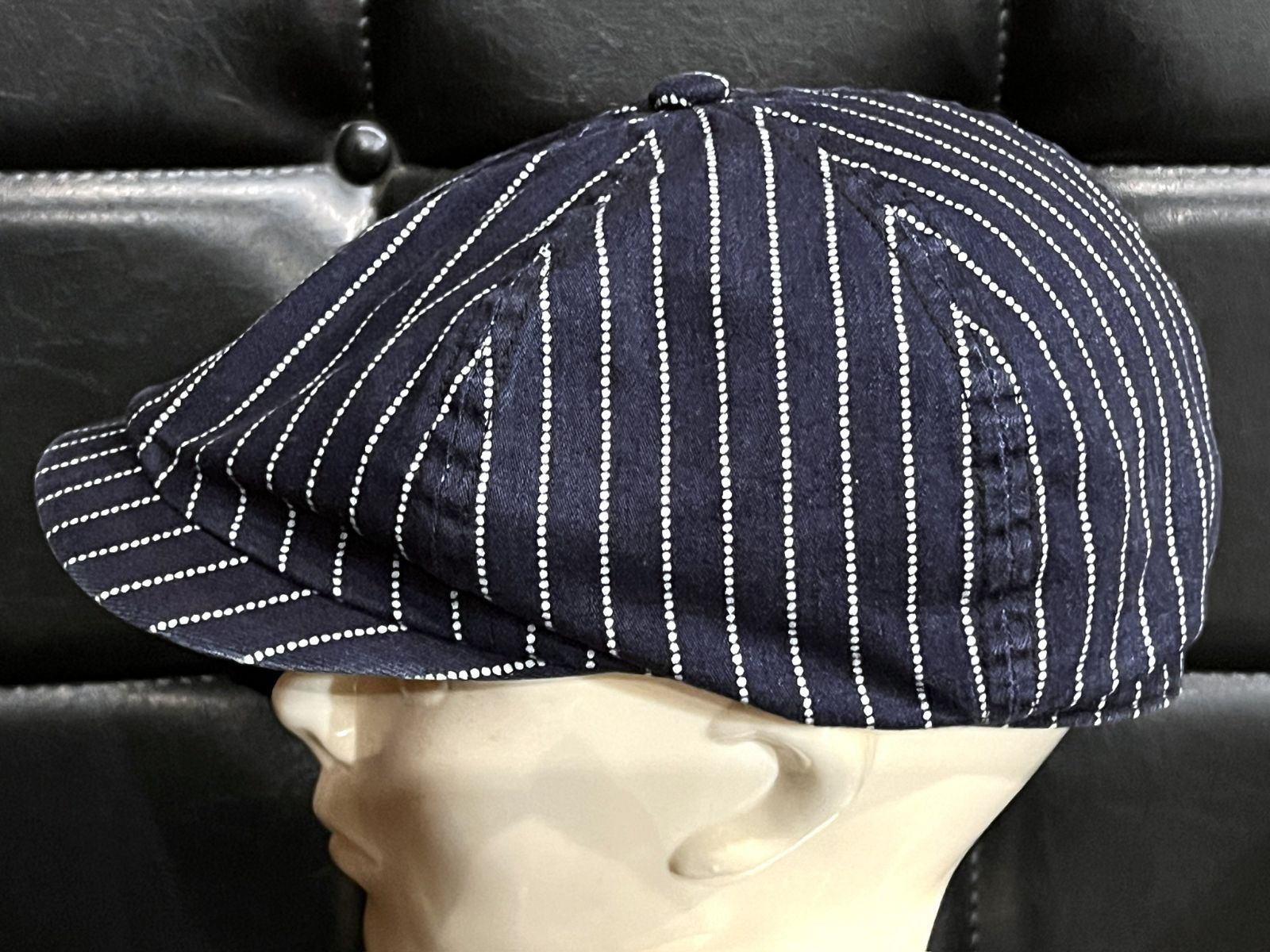 シュガーケーン ウォバッシュ ストライプ アップルジャック キャップ M キャスケット SC02070 WABASH STRIPE APPLEJACK CAP SUGAR CANE